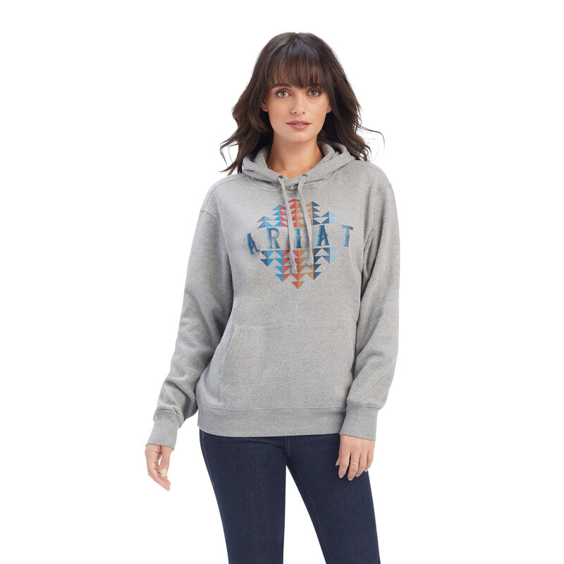 Ariat Hoodie Damen - Real Beartooth Grau ( NYLTO-0256 )
